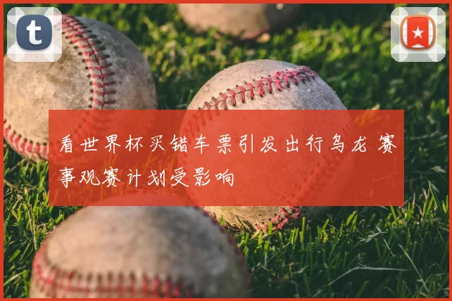 看世界杯买错车票引发出行乌龙 赛事观赛计划受影响