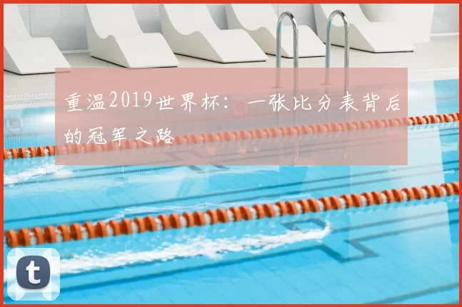重温2019世界杯：一张比分表背后的冠军之路